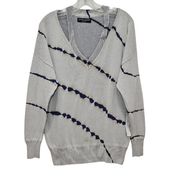 Central Park West Sweaters - Central Park West New York Sweater New Cut Out Shoulder Tie Dye Fall Cozy
